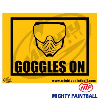Safety Sign - Goggles On 